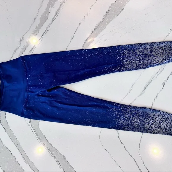 Beyond Yoga Blue Glitter Leggings - Picture 2 of 11